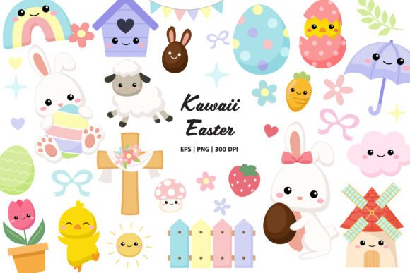 Download Easter Clipart &amp; Digital Stickers Bundle - Premium Resources
