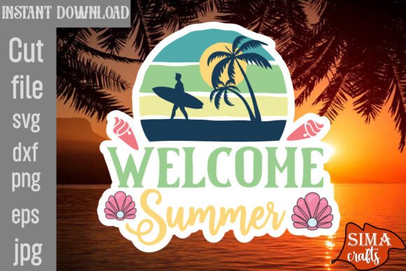 Download Welcome Summer SVG Cut File - Premium Bundle