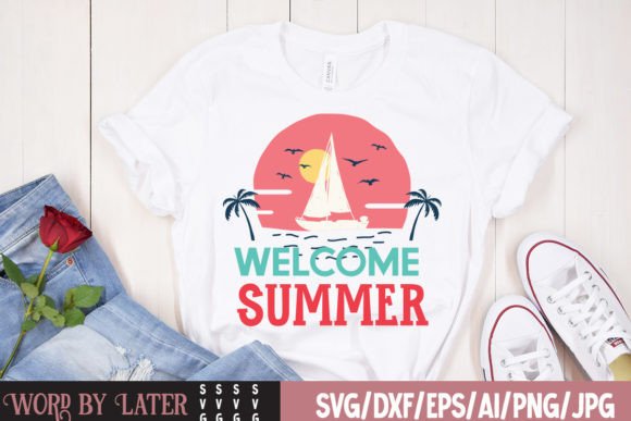 Download Welcome Summer SVG Cut File - Premium Resources