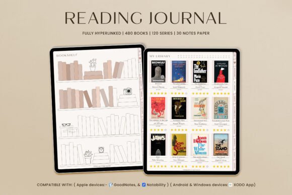 Download Book Reading Journal Goodnotes Planner - Premium Resources