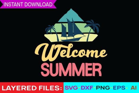 Download Welcome Summer Svg Cut File - Premium Resources