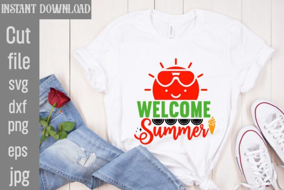 Download Welcome Summer SVG Cut File - Premium Resources