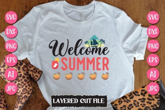 Download Welcome Summer Svg Cut File - Premium Resources